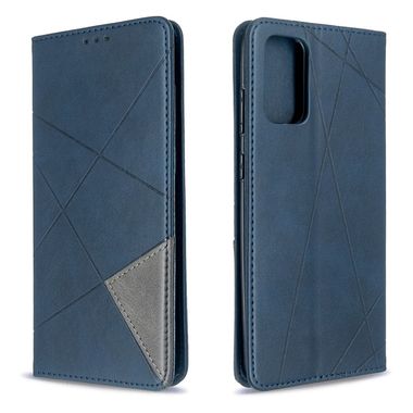 Peňaženkové puzdro na Samsung S20+ Rhombus -modá