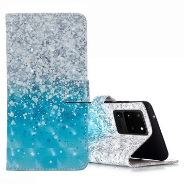 Peňaženkové puzdro na Samsung S20 Ultra -3D Pattern - Sea Water Sand