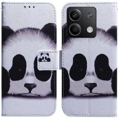 Peňaženkové kožené puzdro na Xiaomi Redmi Note 13 - Panda