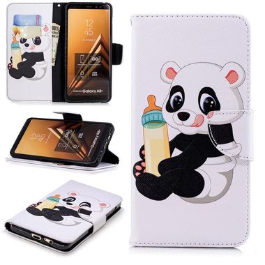 Peňaženkové puzdro Nursing Panda na Samsung Galaxy A8+(2018)
