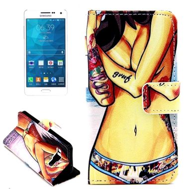 Peňaženkové puzdro Plain Weave Sexy Girl na Samsung Galaxy A5