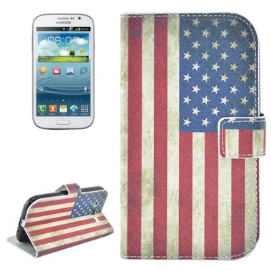 Peňaženkové puzdro Retro US Flag na Samsung Galaxy Grand Neo