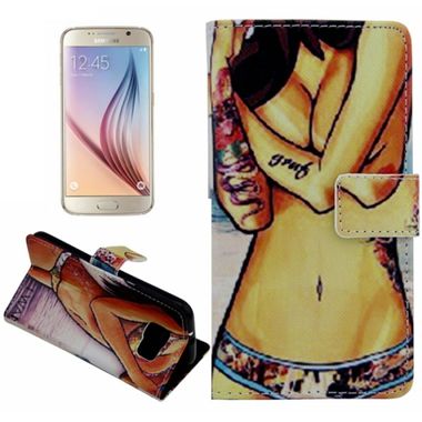 Peňaženkové puzdro Sexy Beauty na Samsung Galaxy S6