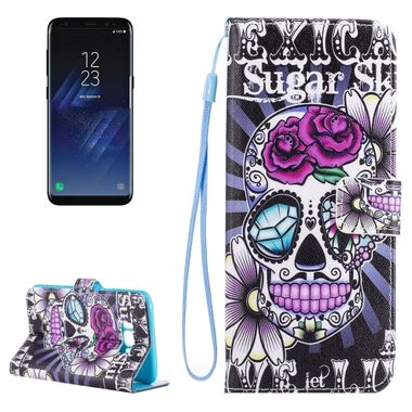 Peňaženkové puzdro Skull na Samsung Galaxy S8