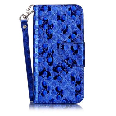 Peňaženkové puzdro Strap na iPhone 7 / iPhone 8 - modrá