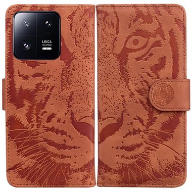Peňaženkové puzdro Tiger na Xiaomi 13 Pro - Hnedá