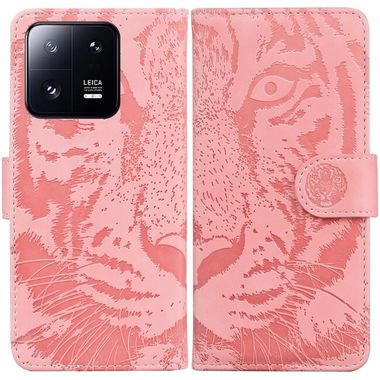 Peňaženkové puzdro Tiger na Xiaomi 13 Pro - Ružová