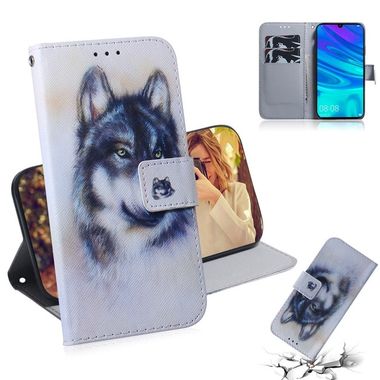 Peňaženkové puzdro White Wolf Pattern na Huawei P Smart (2019) / Honor 10 Lite
