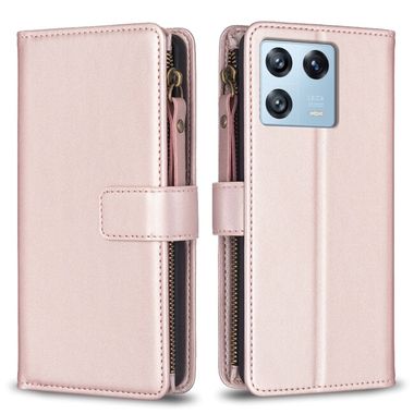 Peňaženkové puzdro Zipper na Xiaomi 13 Pro - Ružovozlatá