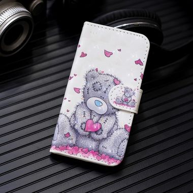 Peňaženkové puzdro3D Diamond Encrusted Painting na Xiaomi Redmi 7A-Love Bear