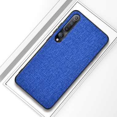 Plastový Denim kryt na Xiaomi Mi 10/Mi 10 Pro - Modrý