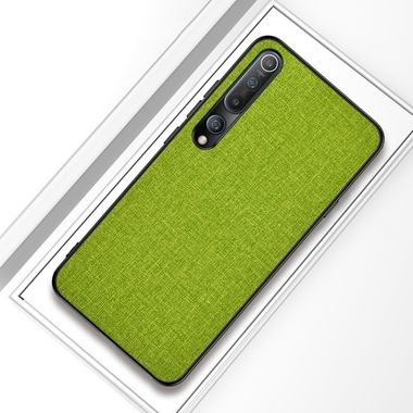 Plastový Denim kryt na Xiaomi Mi 10/Mi 10 Pro - Zelený