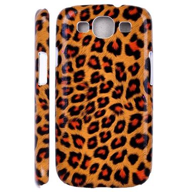 Plastový kry Fashion Leopard na Samsung Galaxy S3 - oranžová