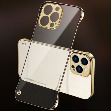 Plastový kryt ELECTROPLATING MATTE na iPhone 13 Pro Max - Zlatá