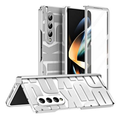 Plastový kryt Electroplating na Samsung Galaxy Z Fold4 - Strieborná