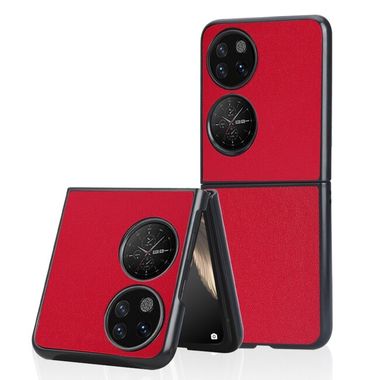 Plastový kryt LITCHI na Huawei P50 Pocket - Červená