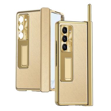 Plastový kryt Magnetic Shell na Samsung Galaxy Z Fold5 - Šampanské zlato