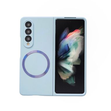 Plastový kryt MagSafe na Samsung Galaxy Z Fold4 - Modrá