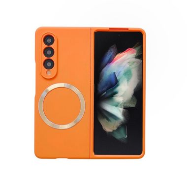 Plastový kryt MagSafe na Samsung Galaxy Z Fold4 - Oranžová