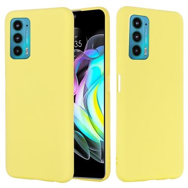Plastový kryt Pure Color na Motorola Edge 20 Pro - Žltá