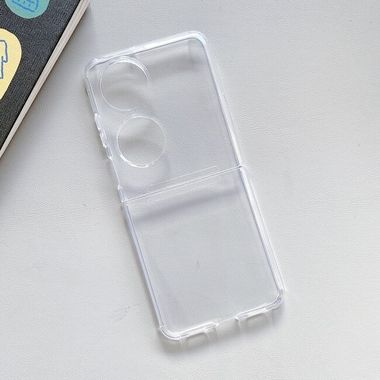 Plastový kryt Shockproof Pure na Huawei P50 Pocket - Priesvitná