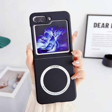 Plastový kryt Skin Magsafe na Samsung Galaxy Z Flip 5 - Čierna