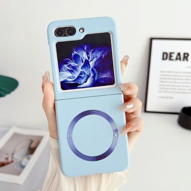 Plastový kryt Skin Magsafe na Samsung Galaxy Z Flip 5 - Modrá