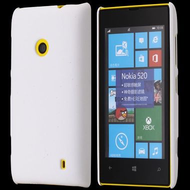 Plastový kryt Smooth Oil na Microsoft Lumia 520/525 - biela