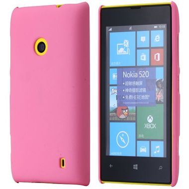 Plastový kryt Smooth Oil na Microsoft Lumia 520/525 - rúžová
