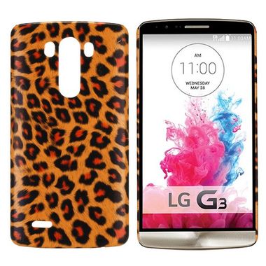 Plastový kryt Stylish Leopard na LG G3 - hnedá