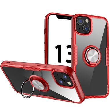 Ring Holder kryt ACRYL na iPhone 13 Mini - Červená