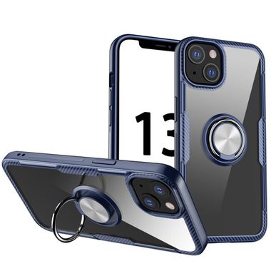 Ring Holder kryt ACRYL na iPhone 13 Mini - Modrá