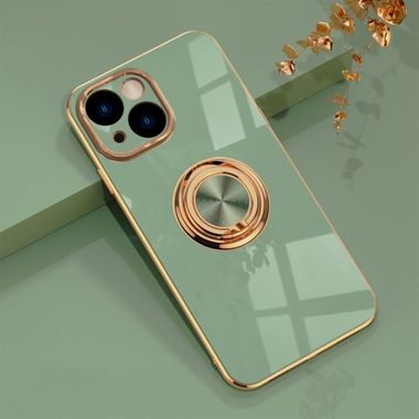Ring Holder kryt Electroplating na iPhone 14 – Zelená