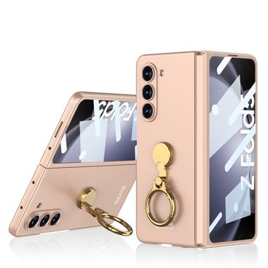 Ring Holder kryt GKK Triaxial na Samsung Galaxy Z Fold5 - Ružovozlatá