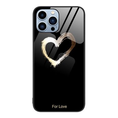 Sklenený kryt Colorful Glass na iPhone 15 Pro - Black Love