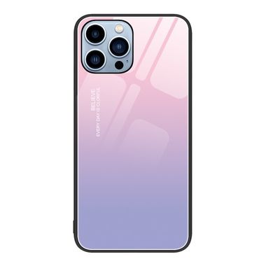 Sklenený kryt Colorful Glass na iPhone 15 Pro - Purple Sky
