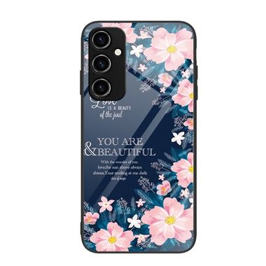 Sklenený kryt COLORFUL na Samsung Galaxy A14 4G/5G – Kvet