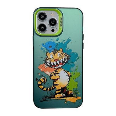 Sklenený kryt Cute Animal na iPhone 15 Pro - Tiger