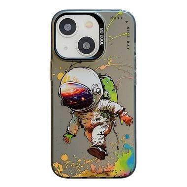 Sklenený kryt Oil Painting na iPhone 15 - Astronaut