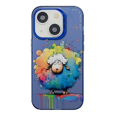 Sklenený kryt Oil Painting na iPhone 15 - Sheep