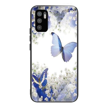 Sklenený kryt PAINTED na Xiaomi Redmi Note 10 5G - Flowers and Butterflies