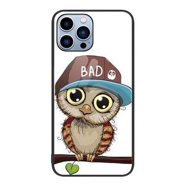 Skleneý kryt na iPhone 15 Pro Max - Owl