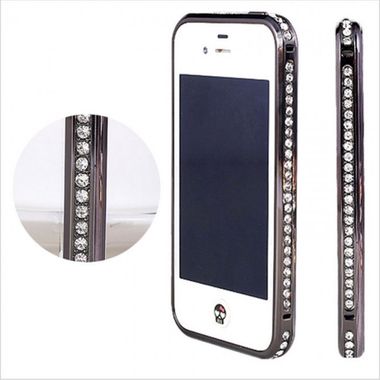 Štýlový bumper na iPhone 5/5s - šedá