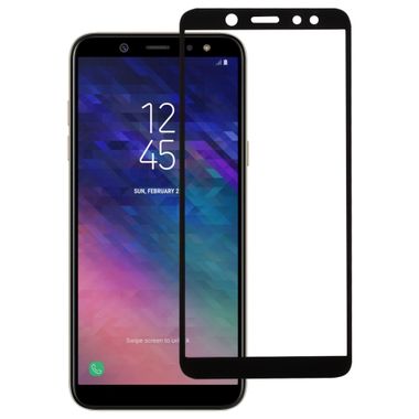 Temperované tvrdené sklo 9H+ 0.26 mm. na Samsung Galaxy A6(2018) (celá obrazovka) - čierna