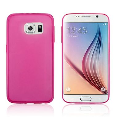 Ultratenký Gumený kryt na Samsung Galaxy S6 - rúžová
